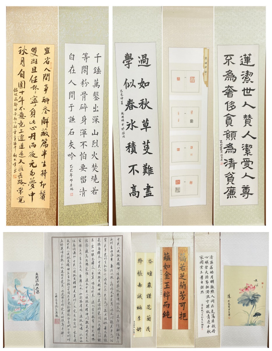 学校成功举办“墨润廉韵 笔舞清风”书法、国画、篆刻作品展