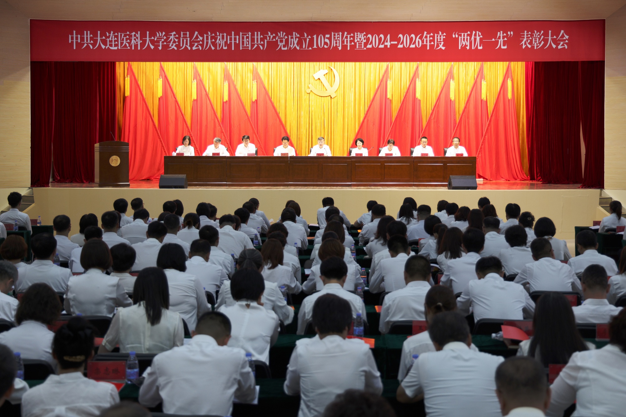 学校党委召开庆祝中国共产党成立105周年暨2024—2026年度“两优一先”表彰大会
